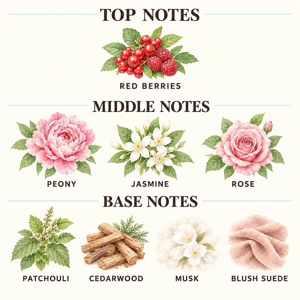 Kiss 1:2 Peony & Blush Suede (Jo Malone) Inspired